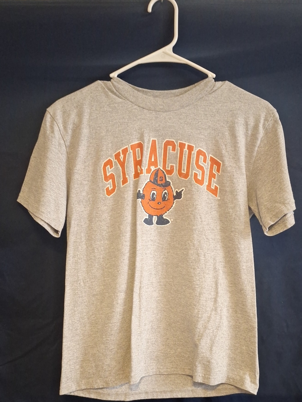 Champion Gray Kids Tee with Orange Syracuse Graphic
